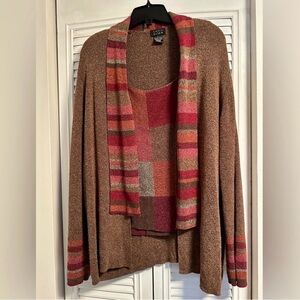 Sigrid Olsen Multicolor Knit Cardigan